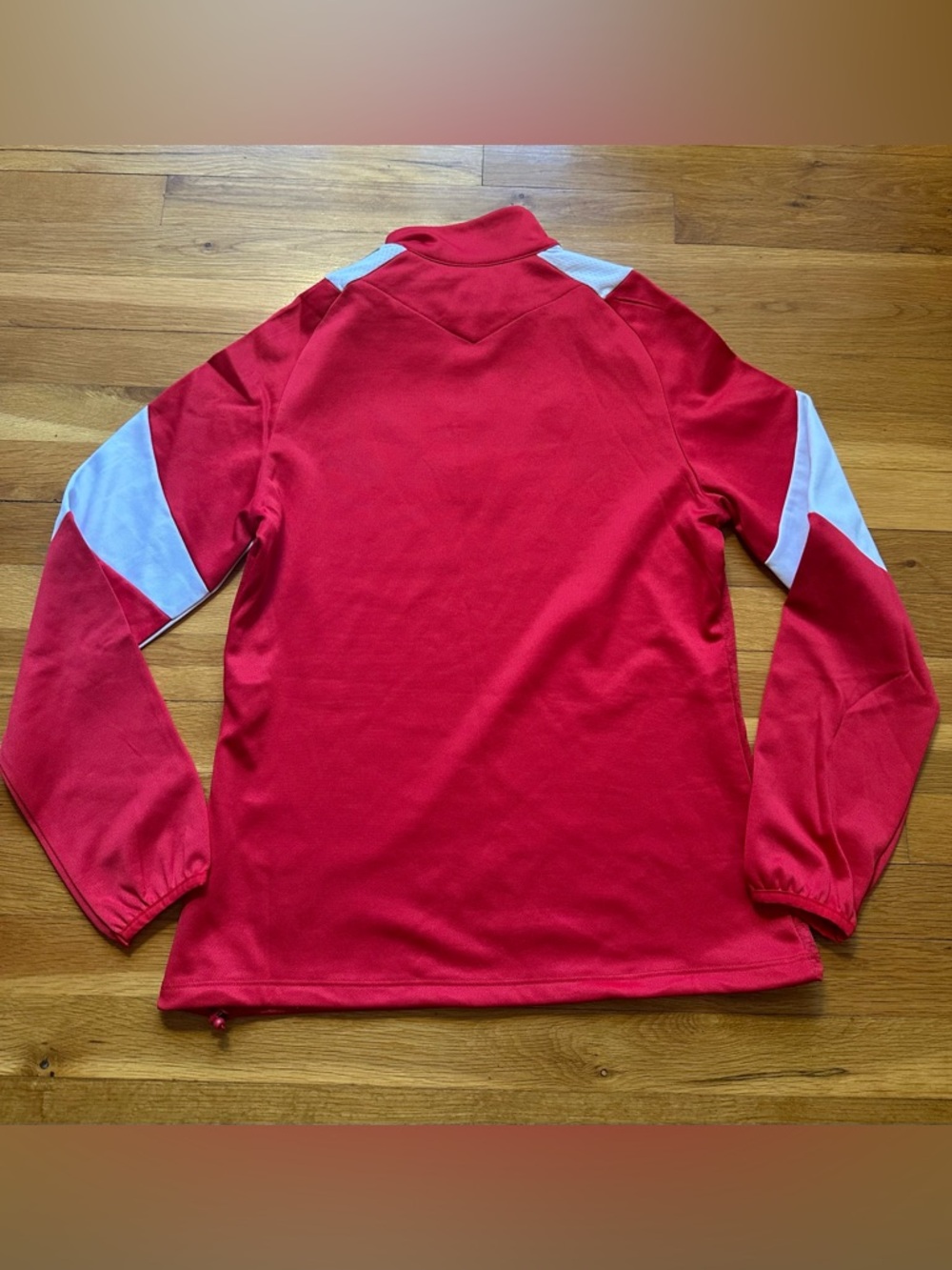 MACRON Red and White FCNE Quarter-Zip Pullover - Picture 9 of 9